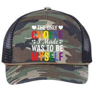 The Only Choice I Made LGBT T Retro Rope Trucker Hat Cap