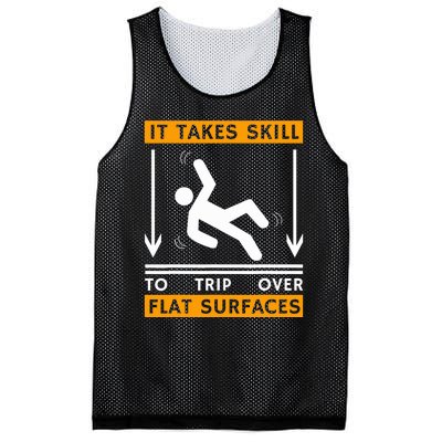 Trip Over Clumsy Funny Quote Gift For Clumsy People Mesh Reversible Basketball Jersey Tank