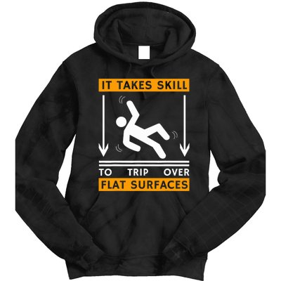 Trip Over Clumsy Funny Quote Gift For Clumsy People Tie Dye Hoodie