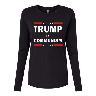 Trump Or Communism Trump 2024 For President Womens Cotton Relaxed Long Sleeve T-Shirt