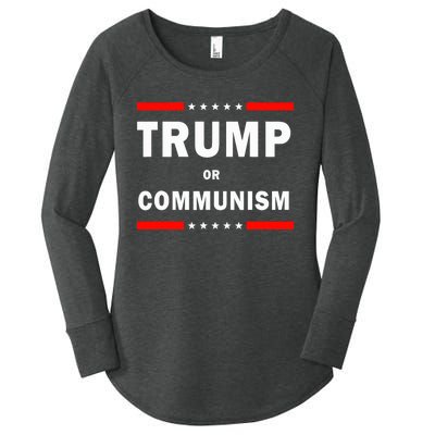 Trump Or Communism Trump 2024 For President Women's Perfect Tri Tunic Long Sleeve Shirt