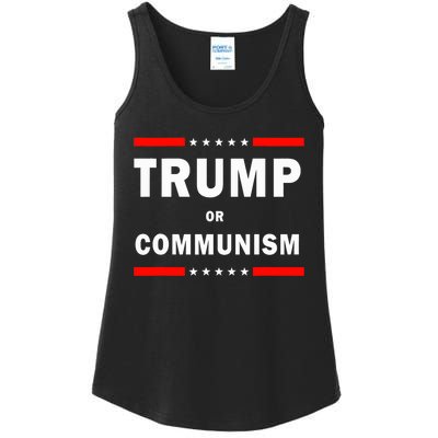 Trump Or Communism Trump 2024 For President Ladies Essential Tank