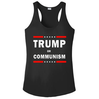 Trump Or Communism Trump 2024 For President Ladies PosiCharge Competitor Racerback Tank