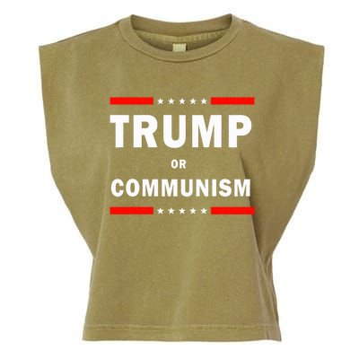 Trump Or Communism Trump 2024 For President Garment-Dyed Women's Muscle Tee