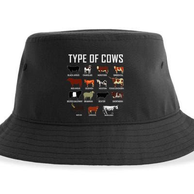 Types Of Cows Farmer Costume Cow Sustainable Bucket Hat