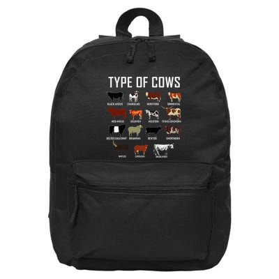 Types Of Cows Farmer Costume Cow 16 in Basic Backpack