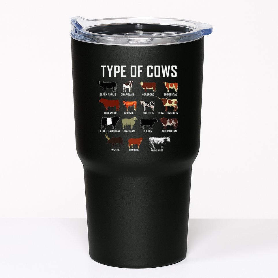Types Of Cows Farmer Costume Cow Tumbler