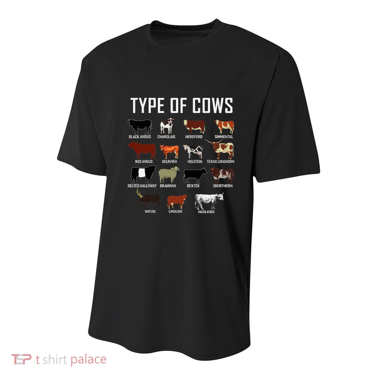 Types Of Cows Farmer Costume Cow Youth Performance Sprint T-Shirt