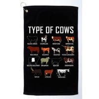 Types Of Cows Farmer Costume Cow Golf Towel