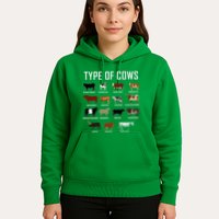 Types Of Cows Farmer Costume Cow Hoodie