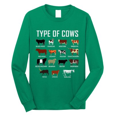 Types Of Cows Farmer Costume Cow Long Sleeve Shirt