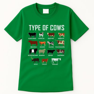 Types Of Cows Farmer Costume Cow Tall T-Shirt