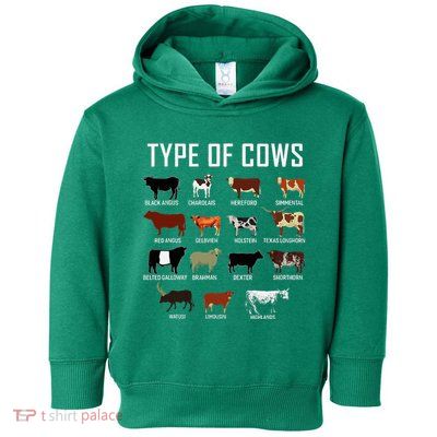 Types Of Cows Farmer Costume Cow Toddler Hoodie