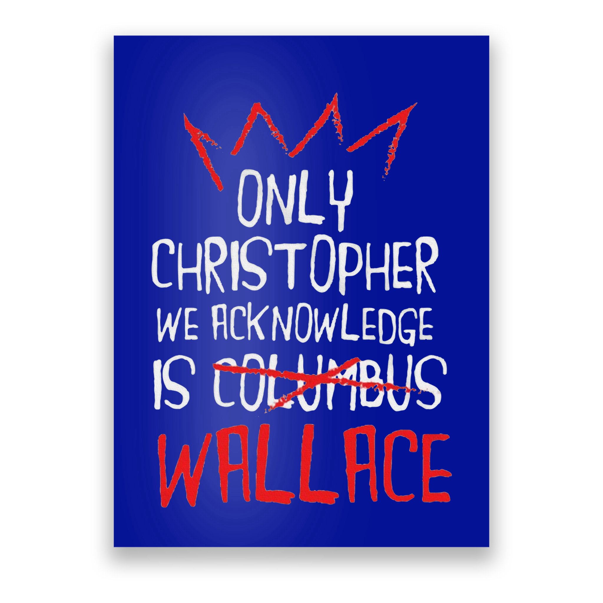 The Only Christopher We Acknowledge Is Wallace Poster