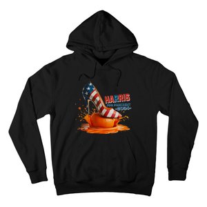 The Orange Crush Harris For President 2024 Patriotic Design Hoodie