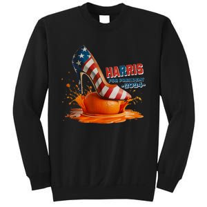 The Orange Crush Harris For President 2024 Patriotic Design Sweatshirt