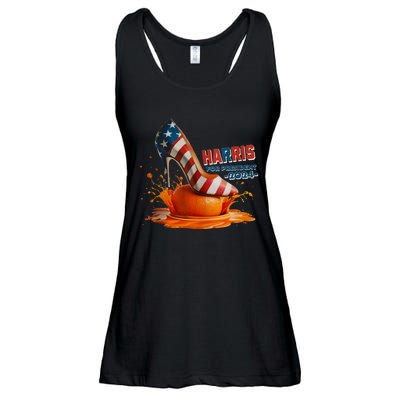 The Orange Crush Harris For President 2024 Patriotic Design Ladies Essential Flowy Tank