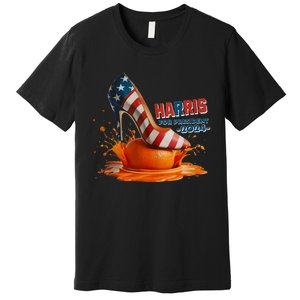 The Orange Crush Harris For President 2024 Patriotic Design Premium T-Shirt