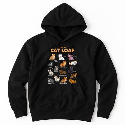 Types Of Cat Loaf Cute Kitten Funny Cat Meme Cat Lover Hoodie