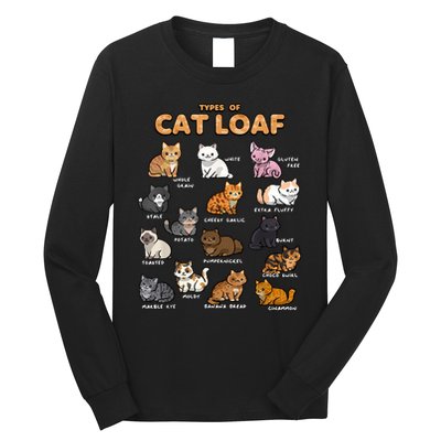 Types Of Cat Loaf Cute Kitten Funny Cat Meme Cat Lover Long Sleeve Shirt