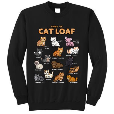 Types Of Cat Loaf Cute Kitten Funny Cat Meme Cat Lover Sweatshirt