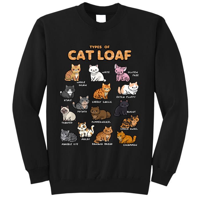 Types Of Cat Loaf Cute Kitten Funny Cat Meme Cat Lover Sweatshirt