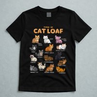 Types Of Cat Loaf Cute Kitten Funny Cat Meme Cat Lover T-Shirt