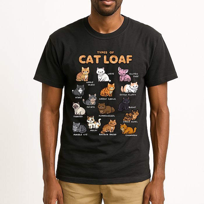 Types Of Cat Loaf Cute Kitten Funny Cat Meme Cat Lover Tall T-Shirt