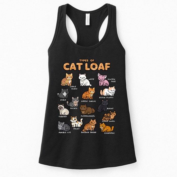 Types Of Cat Loaf Cute Kitten Funny Cat Meme Cat Lover Womens Tank Top
