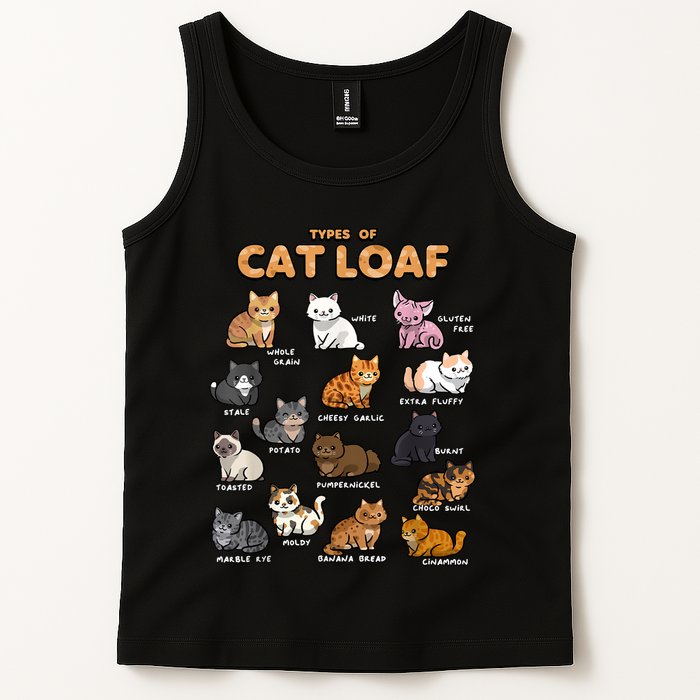 Types Of Cat Loaf Cute Kitten Funny Cat Meme Cat Lover Tank Top