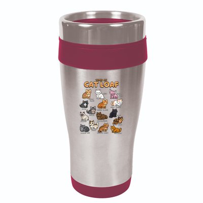 Types Of Cat Loaf Cute Kitten Funny Cat Meme Cat Lover 16oz Travel Tumbler