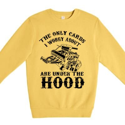 The Only Carbs I Worry V8 Engine Lovers Premium Crewneck Sweatshirt