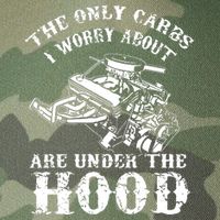 The Only Carbs I Worry V8 Engine Lovers Legacy Tie Dye Trucker Hat