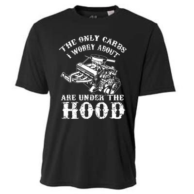 The Only Carbs I Worry V8 Engine Lovers Cooling Performance Crew T-Shirt