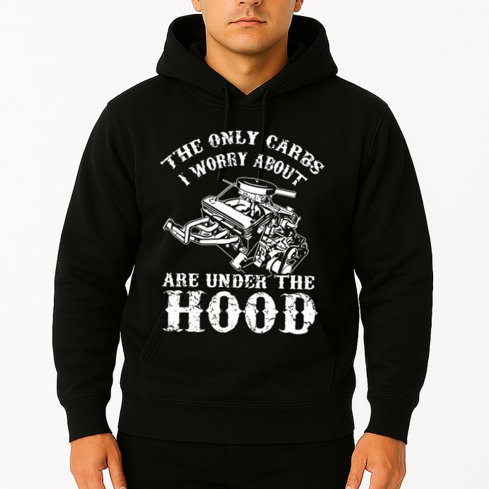 The Only Carbs I Worry V8 Engine Lovers Hoodie
