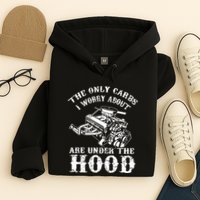 The Only Carbs I Worry V8 Engine Lovers Hoodie