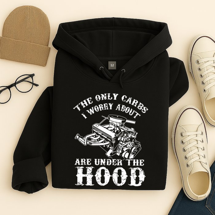 The Only Carbs I Worry V8 Engine Lovers Hoodie