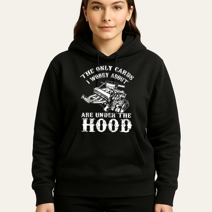 The Only Carbs I Worry V8 Engine Lovers Hoodie