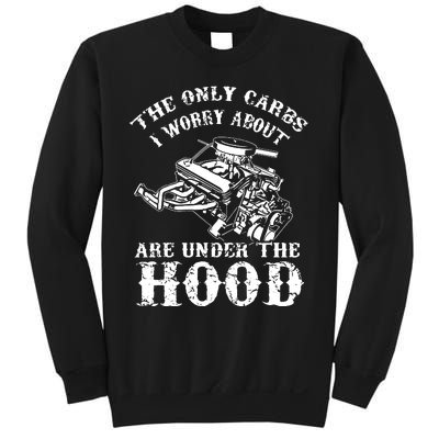 The Only Carbs I Worry V8 Engine Lovers Sweatshirt