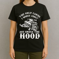 The Only Carbs I Worry V8 Engine Lovers T-Shirt