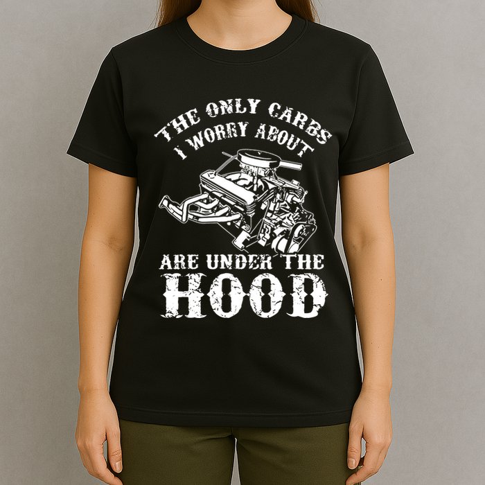 The Only Carbs I Worry V8 Engine Lovers T-Shirt