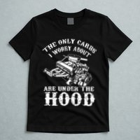 The Only Carbs I Worry V8 Engine Lovers T-Shirt