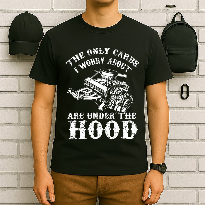 The Only Carbs I Worry V8 Engine Lovers T-Shirt