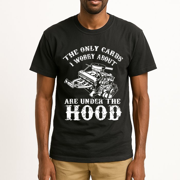 The Only Carbs I Worry V8 Engine Lovers Tall T-Shirt