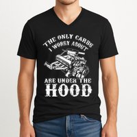 The Only Carbs I Worry V8 Engine Lovers V-Neck T-Shirt