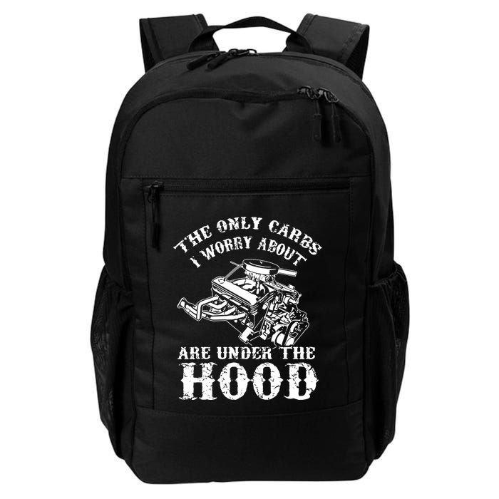 The Only Carbs I Worry V8 Engine Lovers Backpack