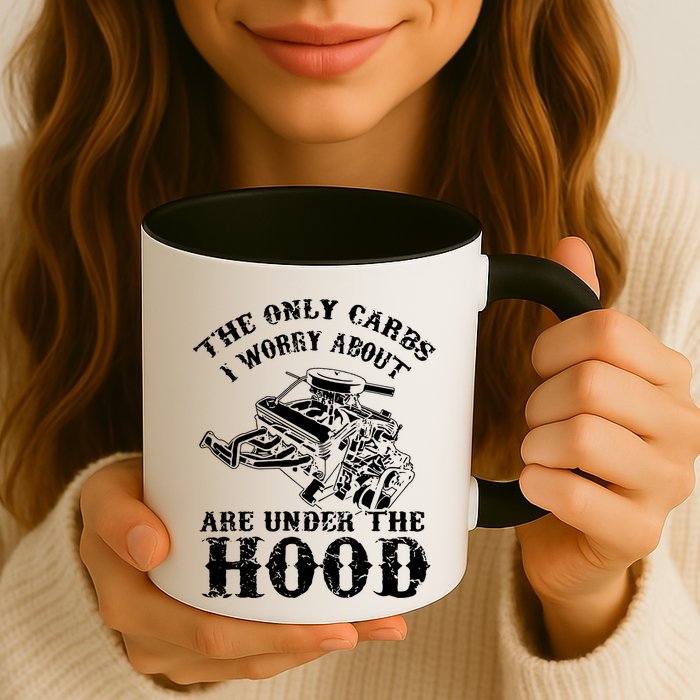 The Only Carbs I Worry V8 Engine Lovers Mug