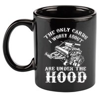 The Only Carbs I Worry V8 Engine Lovers 11oz C Handle Ceramic Mug