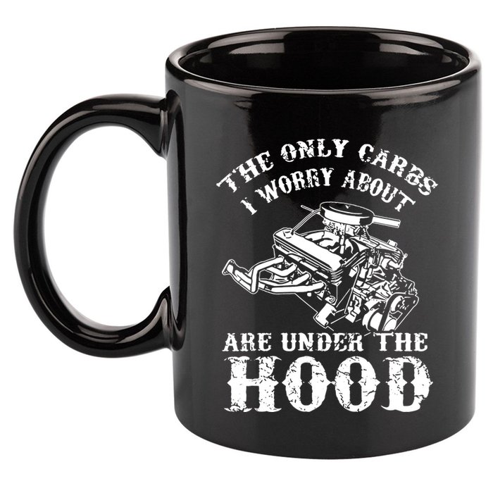 The Only Carbs I Worry V8 Engine Lovers 11oz C Handle Ceramic Mug