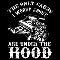 The Only Carbs I Worry V8 Engine Lovers Drawstring Bag